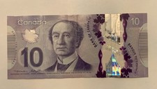 CANADA 10 Dollar 2013 Polymer John Macklem Bank of Canada Bank Note