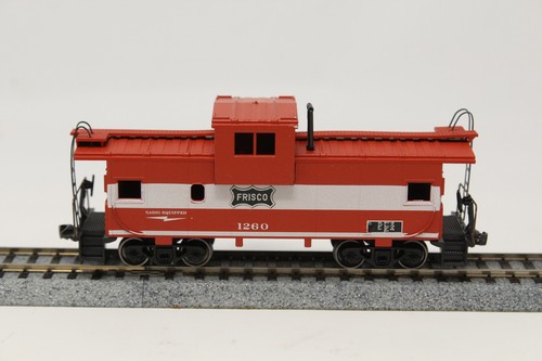 Escala HO Athearn 5375 Wide Vision Caboose Frisco 1260 rojo blanco RTR | Condition: Used