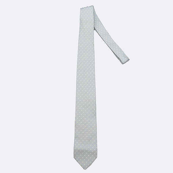 Jil Sander Mint Dot Pattern Silk Tie