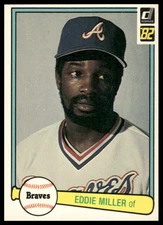 1982 Donruss #425 Eddie Miller Atlanta Braves