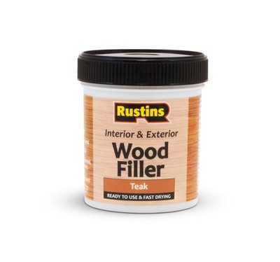 Rustins AWOOT250 Acrylic Wood Filler, Teak, 400g- Multi-Purpose Wood Repair C...