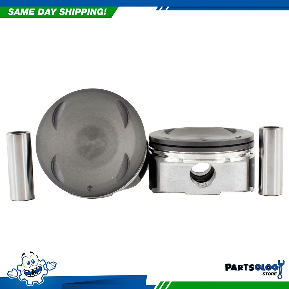 Juego completo de pistones tamaño estándar DNJ P649 para 04-17 INFINITI Nissan 5,6 L DOHC Foto 2 de 4