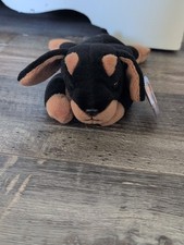 TY Beanie Baby Retired Doby The Doberman 1996 With Tags