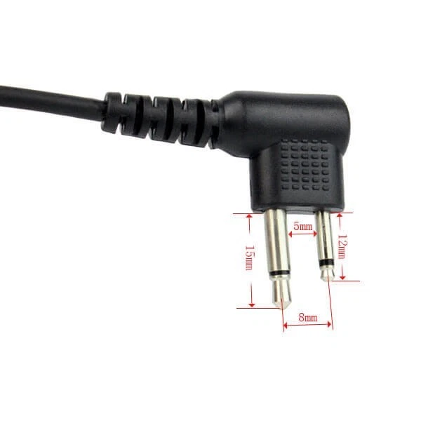 Motorola 2-Pin Acoustic Tube Earpiece for CP100D Walkie Talkie Radio Headset - Image 4 of 4