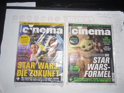 Cinema Kinomagazin 2 Hefte Nr.10 2022 und Nr. 2023,Star Wars,neu,16 Plakatkarten