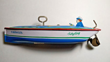 Speedboat Schylling Collector Series FIREBALL Tin Toy Litho Vintage Tested Works