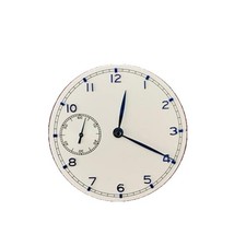White 37mm Watch Dial Plate With Hands For ETA 6497 ST3600 Movement Parts B