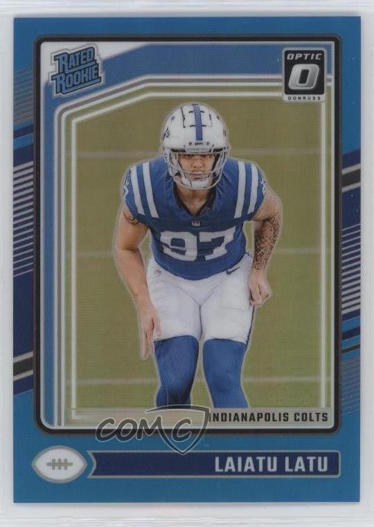 2024 Panini Donruss Optic Rated Rookie Aqua Prizm 121/299 Laiatu Latu #267 05jo