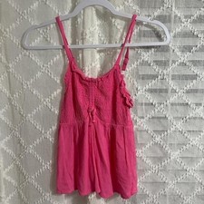 Pink babydoll top with ruffles