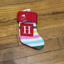 Target Wondershop Monogram Mini Letter H Rainbow Christmas Stocking Initial