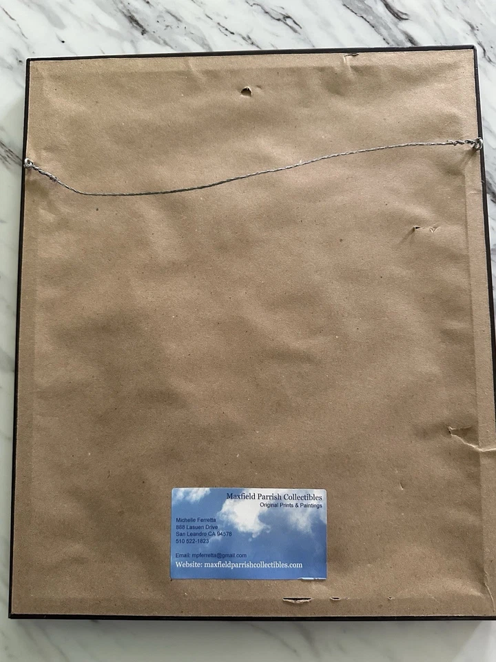 Maxfield Parrish Knave Of Hearts Collection Framed Lithograph Original Print - Image 3 of 4