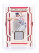 DENNIS ECKERSLEY 2024 NATIONAL TREASURES MATERIAL TREASURES GOLD PATCH /49 Q5194