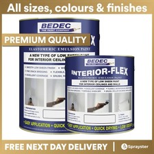 Bedec Interior Flex Flexible, Wall Ceiling Paint, Matt Emulsion Fine Crack Cover