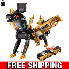 Collision Transforming Dinosaur Car Toy, Magnetic Toy Cars Transform Gold