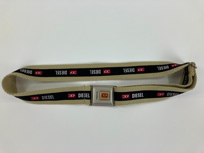 Diesel Canvas Leather Belt Khaki Size: 80 DIESEL brown logo leather belt Price 80,000 main image 4