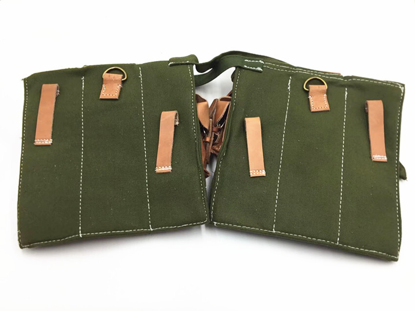 Replica WW2 German MP44 STG 44 Ammo Mag Pouch Canvans&Leather