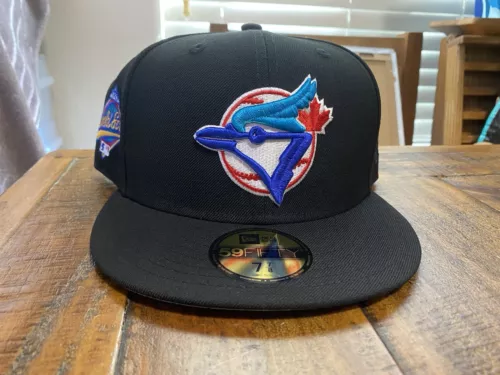 Toronto Blue Jays 1993 World Series Forest Black New Era Fitted 7 7/8 Gray UV