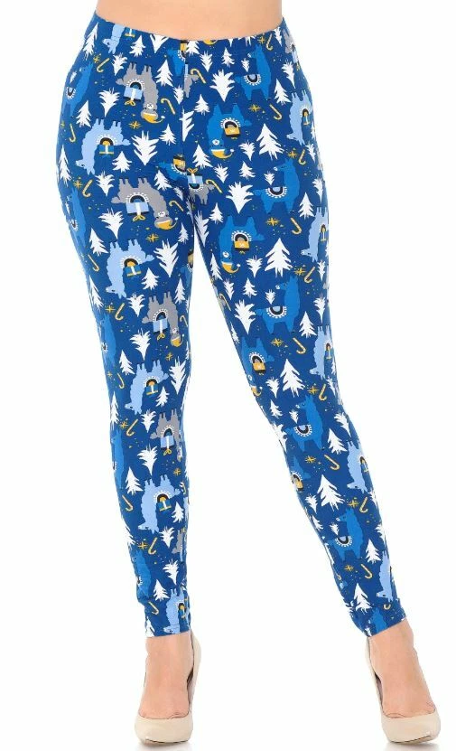 Buttery Soft Llama Christmas Leggings