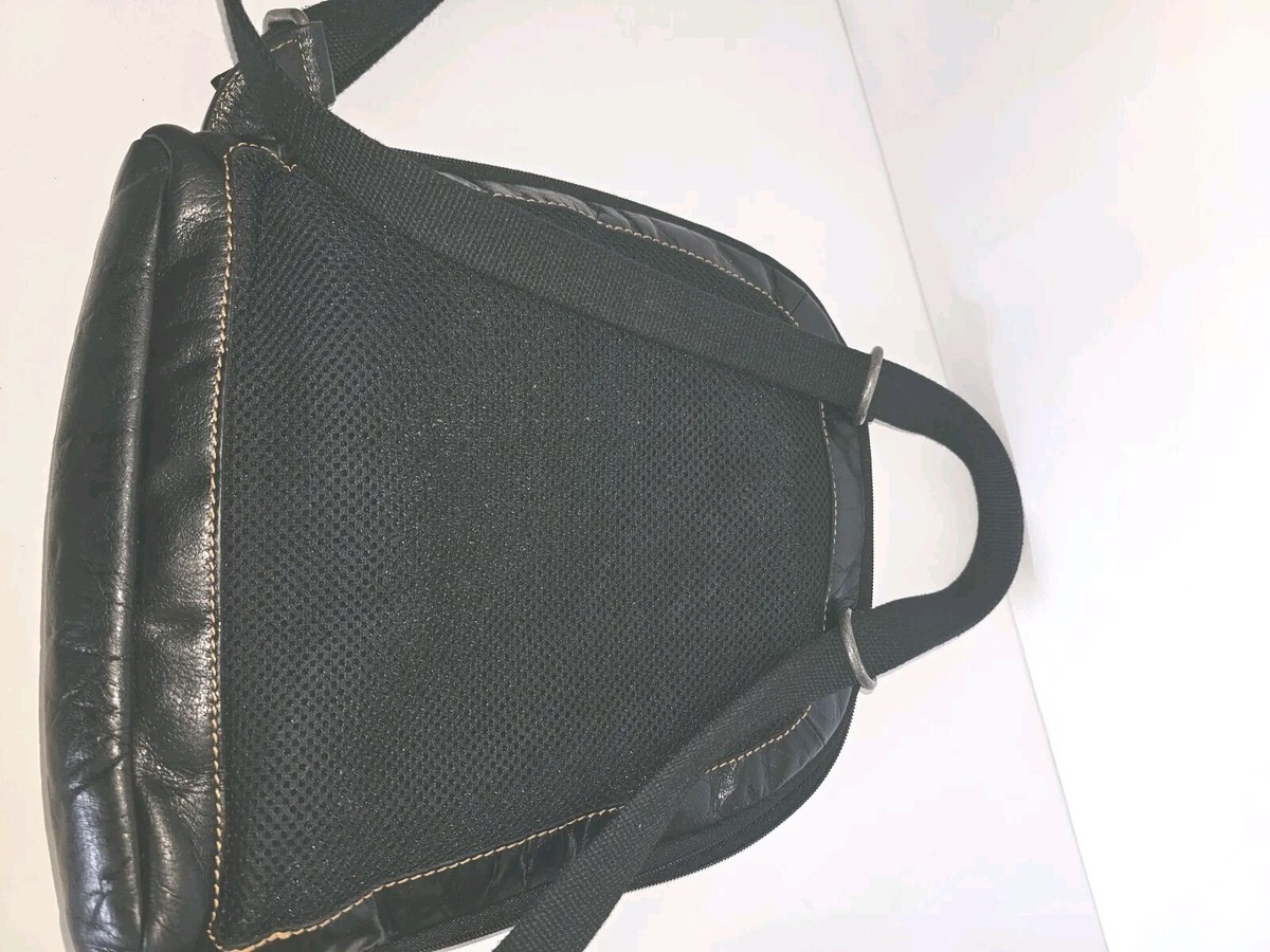 Jack George’s Voyager Quilted Black Leather Convertible Backpack Crossbody Bag Jack Georges Voyager Slim Crossbody Bag – bagdUp main image 2