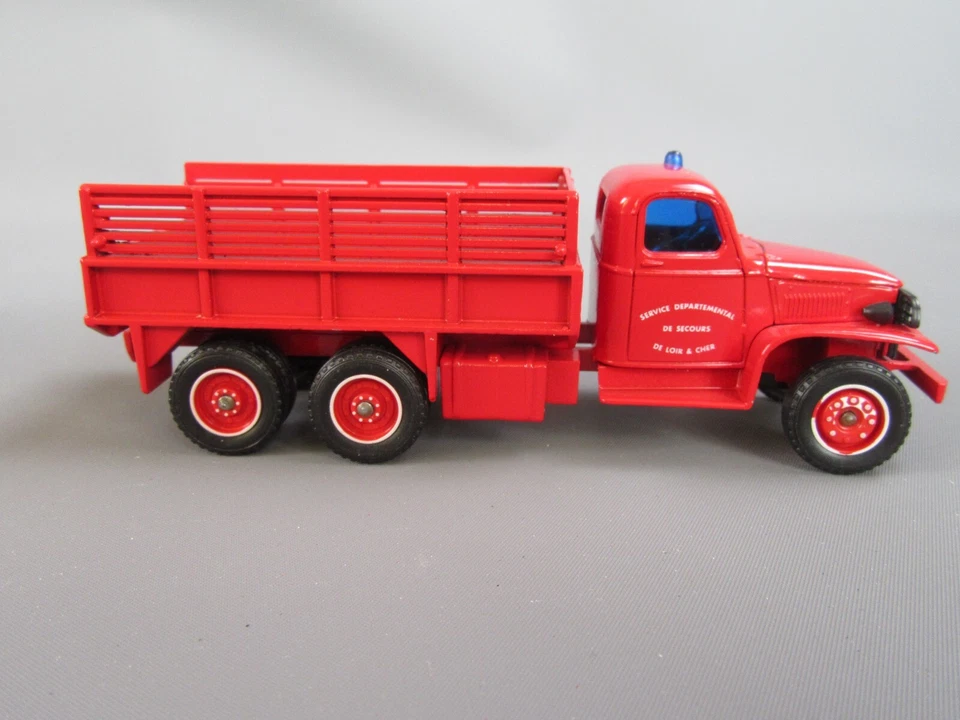 A828 Solido France GMC Cckw Sds Dormouse Soft Toy & Cheap Firefighters 1:50 +Box - Image 3 of 4