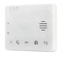 URMET 1735/2 Citofono Cornetta supplementare Viva-voce soft touch 7" Bianco 2fil