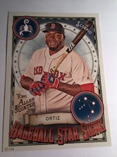 2019 Topps Allen & Ginter Baseball Star Signs 5x7 David Ortiz Red Sox 6 03/49
