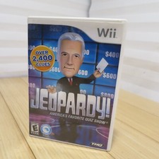 Jeopardy (Nintendo Wii) Disc, Case & Manual - Tested & Working