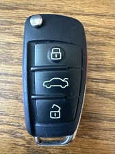 FACTORY OEM AUDI FLIP KEY REMOTE FCC: NBGFS12P71  DE8V0837220E 4-BUTTON GOOD!