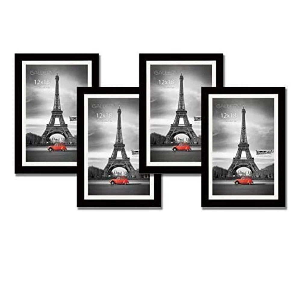 STUDIO 500 12x18 Pine Wood Poster Frames Black or White w/Mat 11x17 Poster