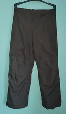 GIRLS LANDS END BROWN STRETCH WAIST SKI SNOW PANTS BIBS SIZE 8