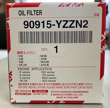 Toyota Genuine oil filter Part number "90915YZZN2"