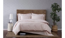 Brooklyn Loom 100 Cotton KING 3 Piece Duvet Set Blush / Pink