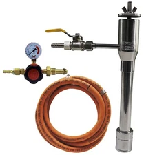 Propane Forge Single Burner Kit for Blacksmithing -Includes Valve-Hose-Regulator