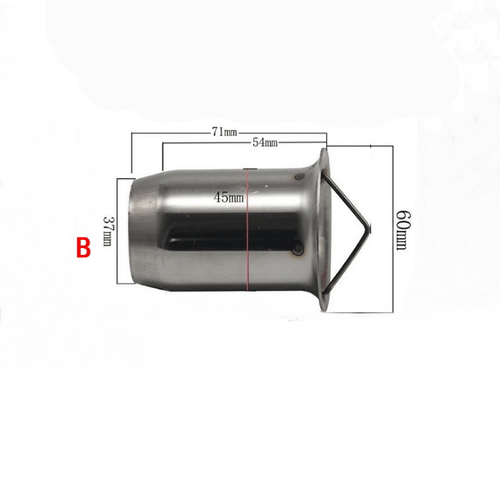 51mm 60mm small displacement motorcycle stainless steel muffler silencing plug - Picture 4 of 4