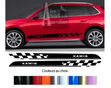 2 X BANDES BAS DE CAISSE PORTES POUR SKODA KAMIQ AUTOCOLLANT STICKER BD540-71