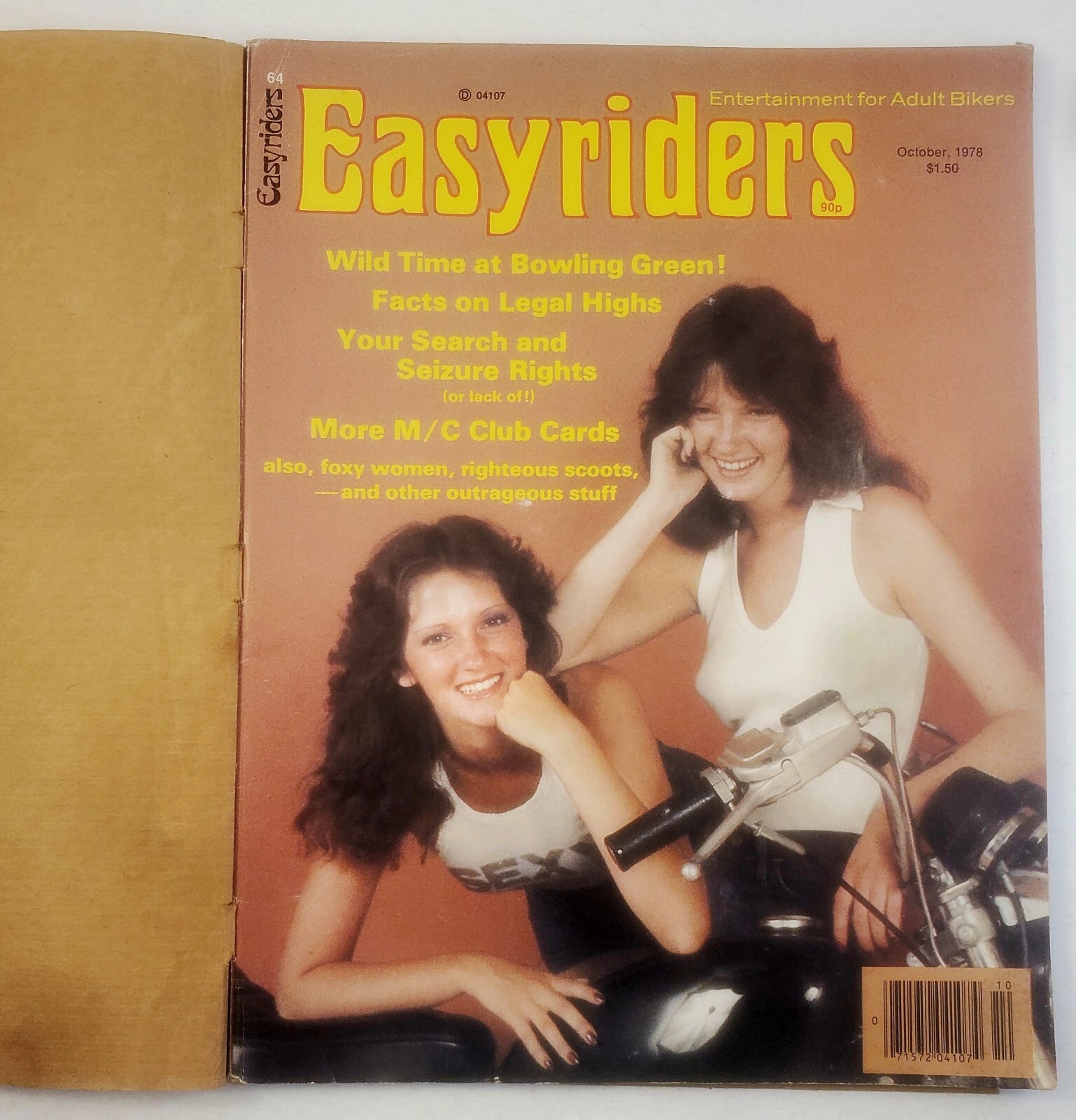 EASY RIDERS MAGAZINE SINGLE COPY USED MAGAZINE FROM OCTOBER 1978 ISSUE ...