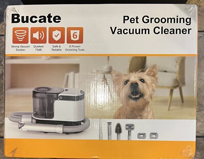  Bucate Pet Grooming Vacuum Cleaner with   6 Attachments Quiet 75db  Strong!