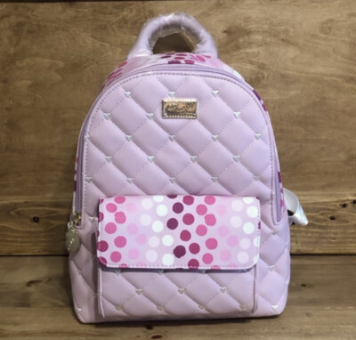 Betsey Johnson polka dot backpack purse Luv Betsey By Betsey Johnson Lrg Backpack W/hood, Polka dots  main image 2