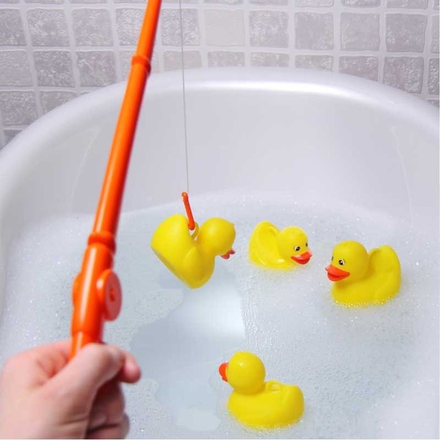 fishing rubber duck