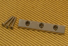 GB-LAP-N Nickel Lap Steel Universal Low Profile Flat Mount Guitar Bridge