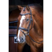 Shires Velociti RAPIDA Dressage Bridle with Flash - Equestrian Equipment - Black