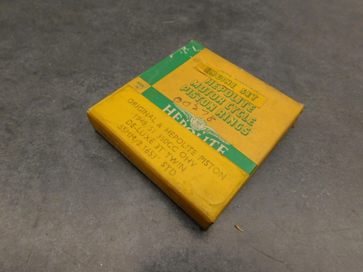1948-51 Triumph 3T 350 Deluxe hepolite STD Piston rings 727 | eBay