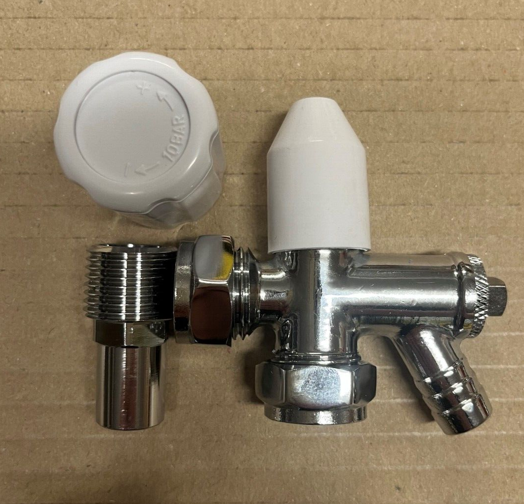 Westherm 15mm Angled Radiator Valve Body Only/Head Only or Lockshield