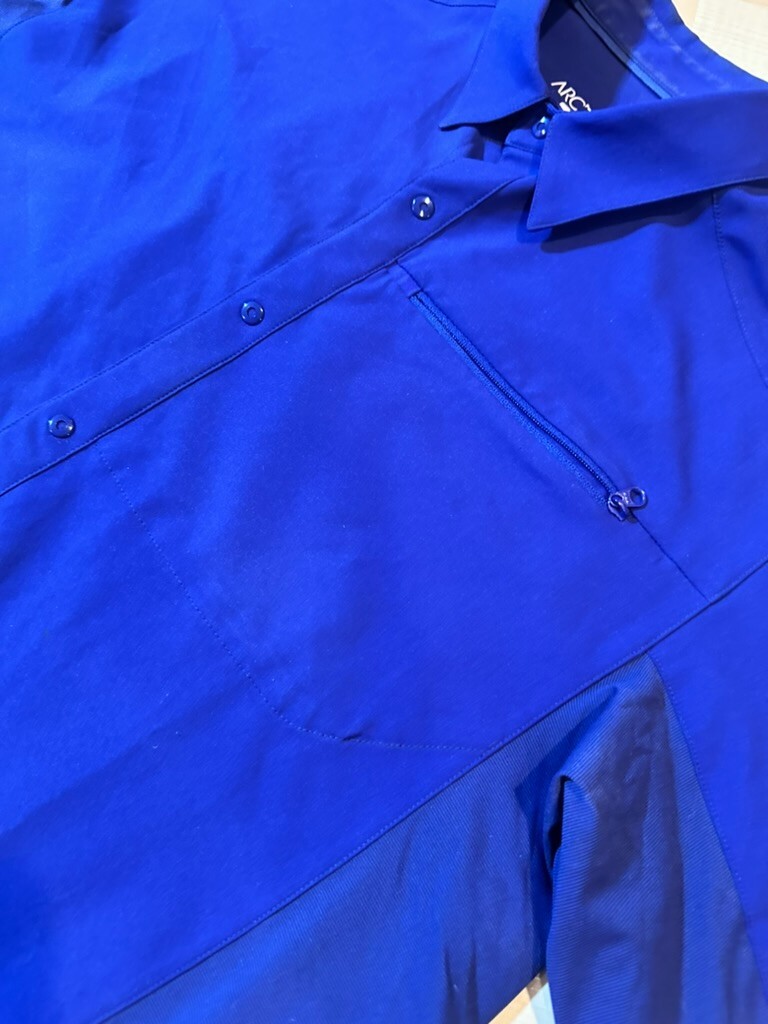 Arc'teryx Skyline camicia a scatto manica corta uomo taglia media orlo aderente viola