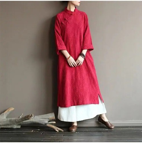 Retro Improved Qipao Modern Dress Woman A-line Cheongsam Dress Cheongsam Dress - Picture 10 of 21