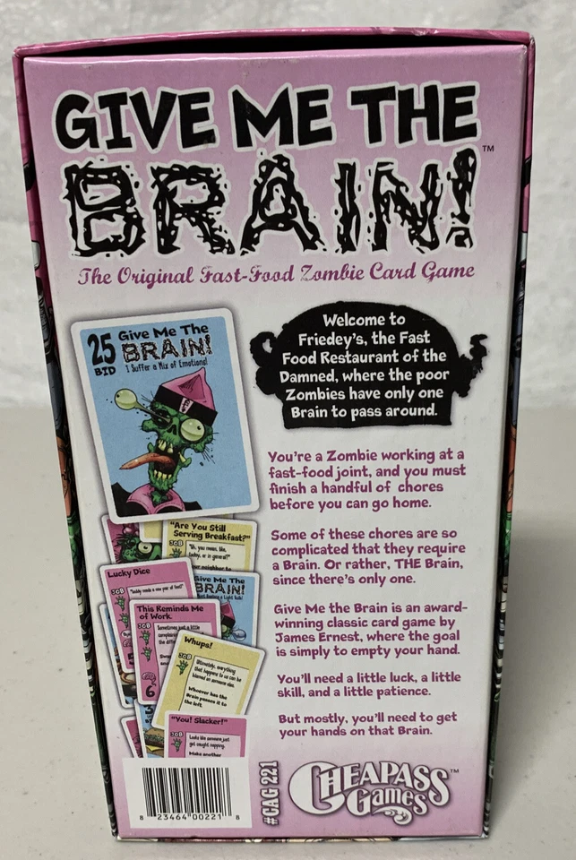 Give Me The Brain Fast Food Zombie Card Game by Cheapass Games Complete U2 - Image 2 of 2