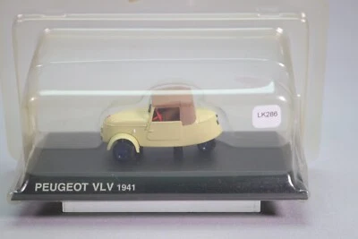 LK286 NOREV Hachette 1/43 1:43 Peugeot VLV 1941 3 roues Collection Peugeot 24 - Photo 1/4
