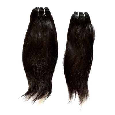 Raw Indian Temple Hairs Two Bundles Deal Size 10 Each Bundle