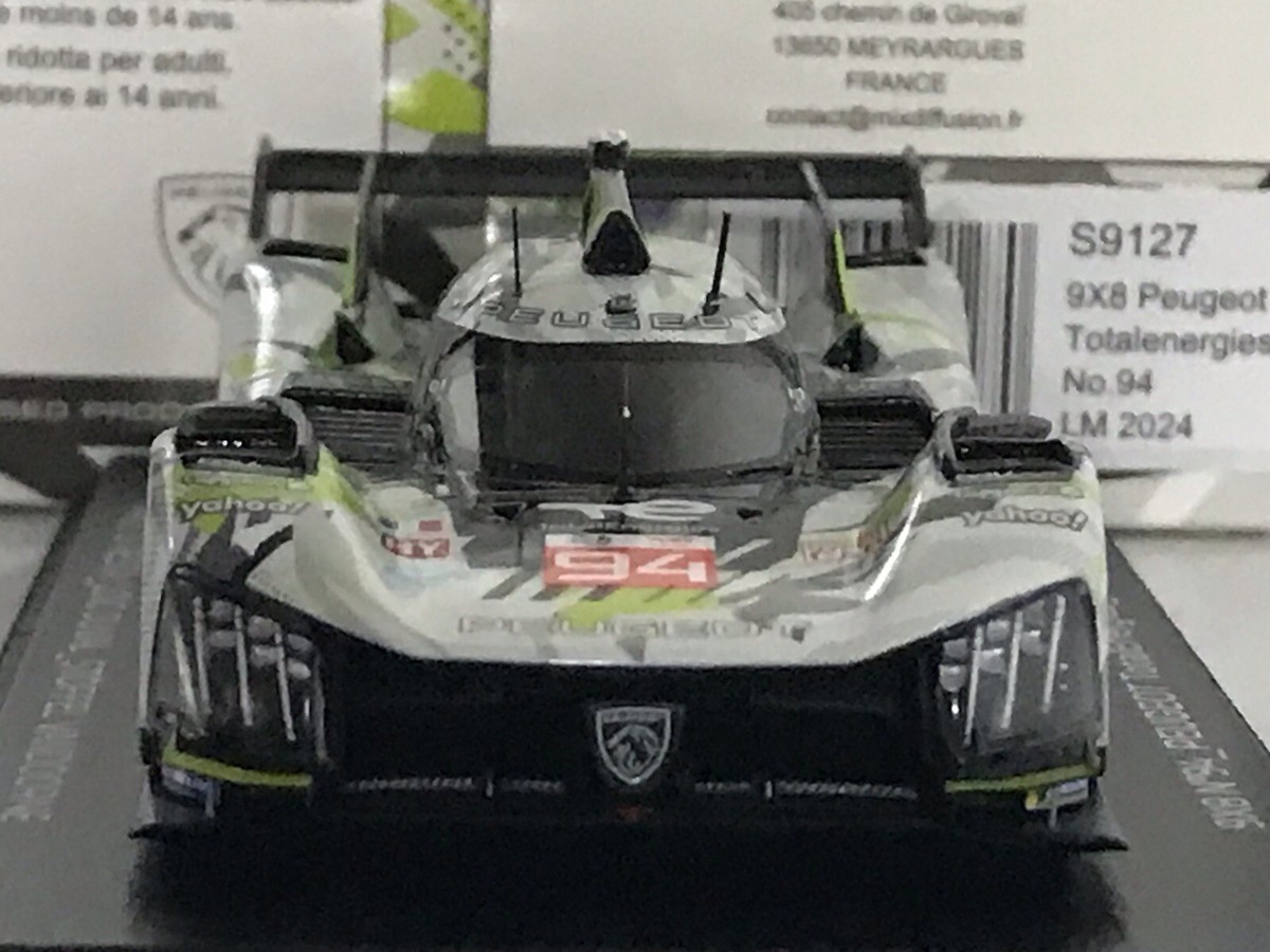Spark S9127 Peugeot 9X8 TotalEnergies #94 11th 24h Le Mans Spark S9127 Peugeot 9X8 TotalEnergies #94 11th 24h Le Mans
