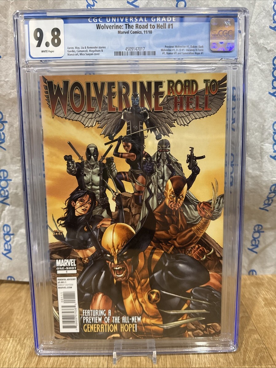 Wolverine Road to Hell #1 CGC 9.8 2010 Graded Comic New Slab Fire